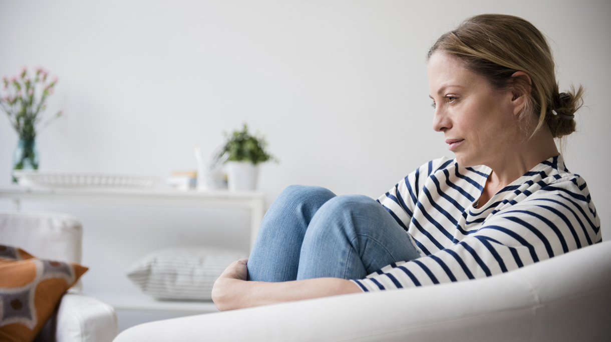 depressieve vrouw
