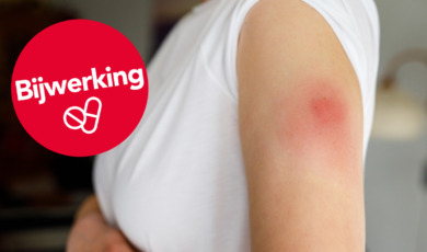 gezwollen arm als bijwerking na vaccinatie