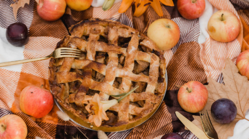 Appeltaart met appels
