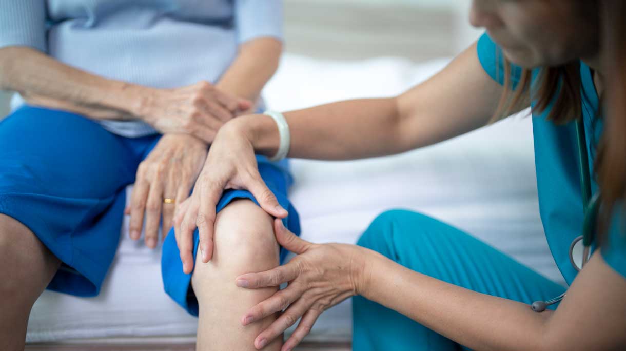 Patient bij fysio