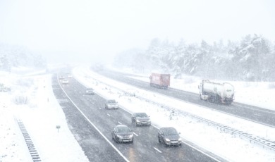 code oranje rood bij sneeuw en gladheid