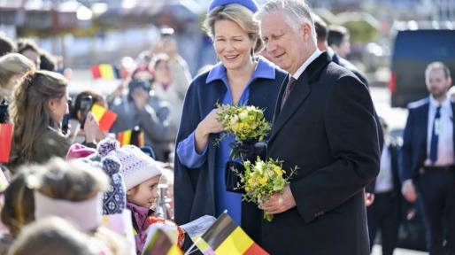 Belgisch koningspaar beleeft drukke ochtend in Stavanger