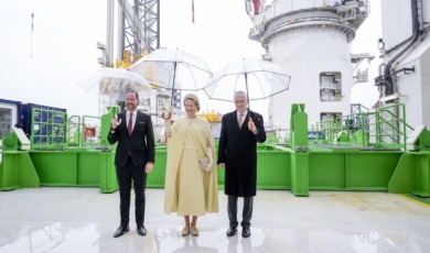 Filip en Mathilde besluiten Noors staatsbezoek op militaire basis