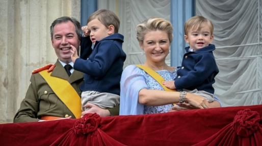Nieuwe foto's van jarige prins François (3) van Luxemburg