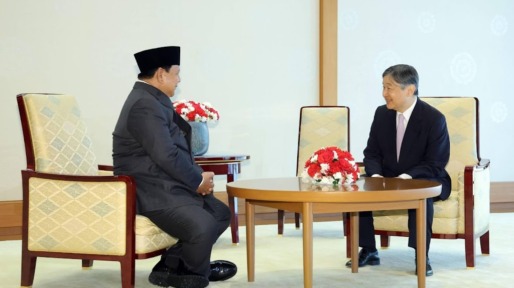 Japanse keizer luncht met president van Indonesië