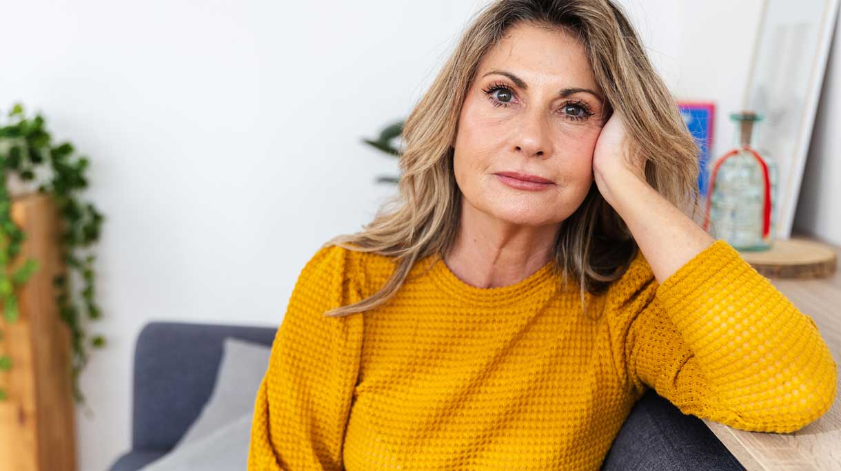 serieuze vrouw