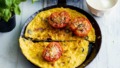 Mozzarella-omelet met tomaat