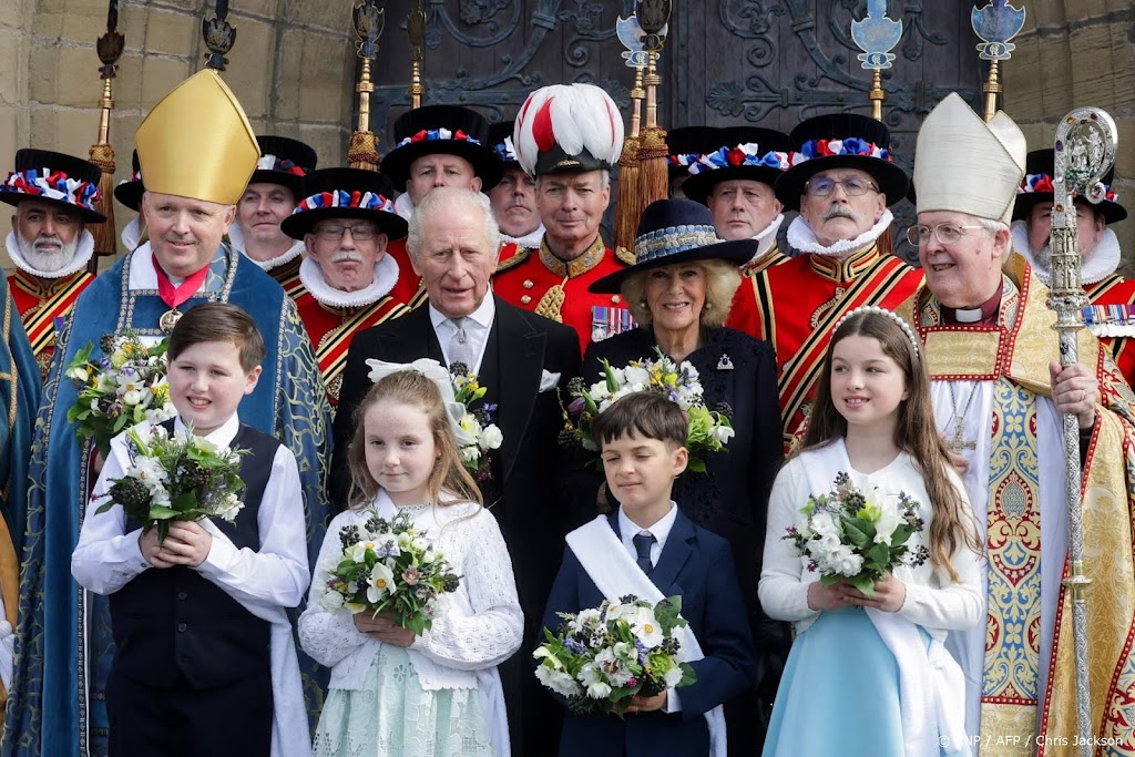 Charles en Camilla vieren eerste Royal Maundy-dienst in Wales