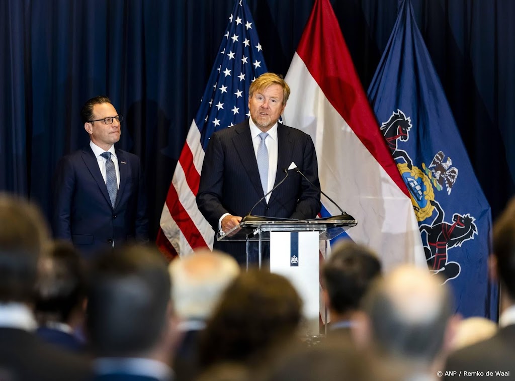 Koning wil samenwerking met Pennsylvania 'koesteren en uitbouwen'