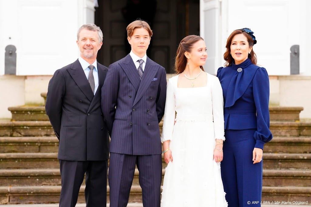 Deense koningin dankbaar voor steun familie bij confirmatie