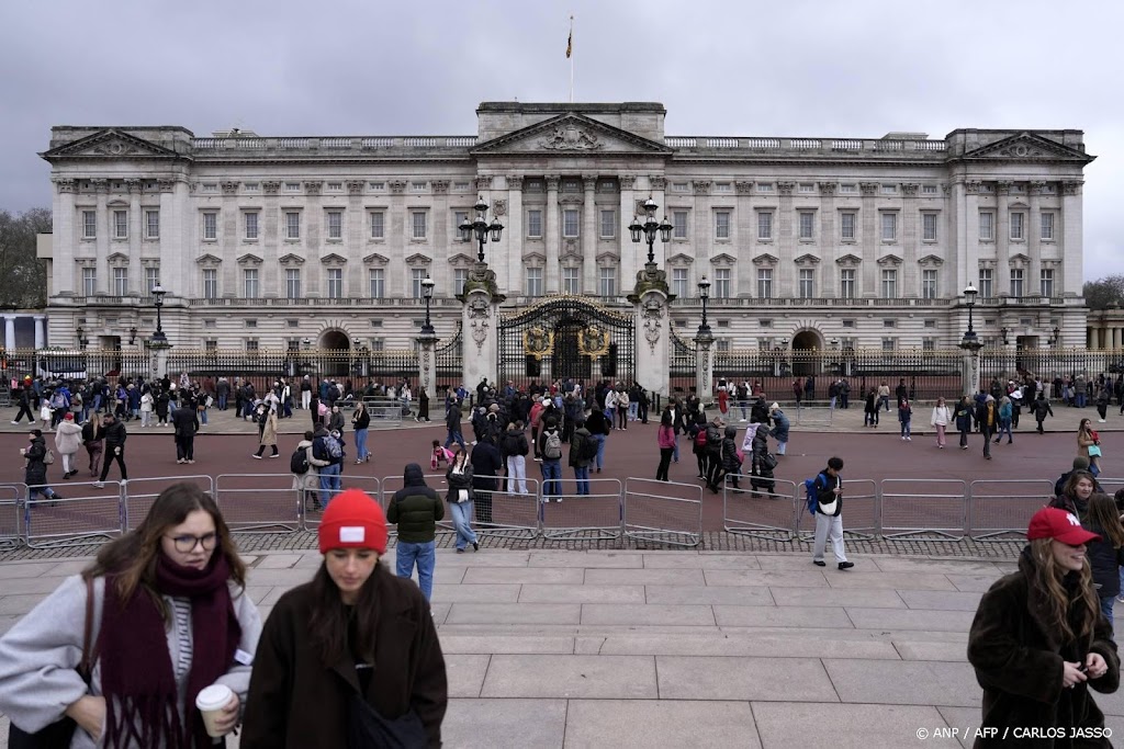 Activisten vervangen posters bij Buckingham Palace