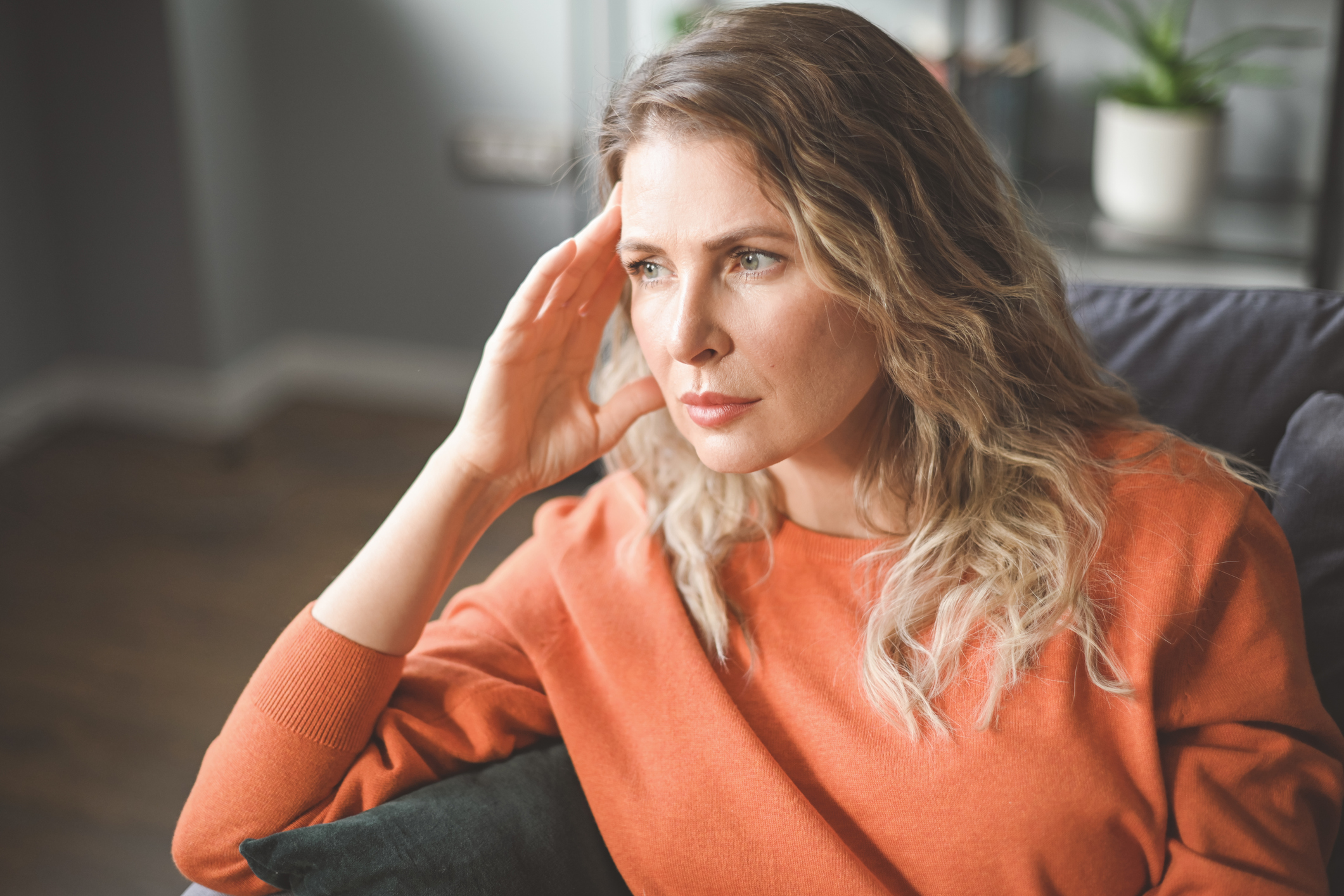 Vermoeide vrouw