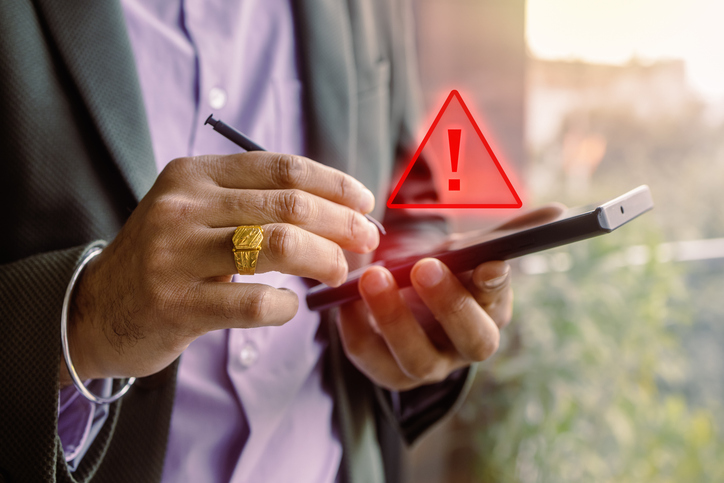 Datalek, een gehackte telefoon