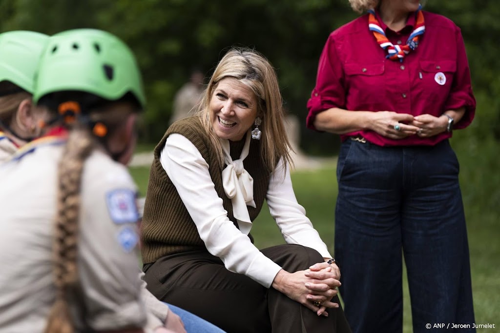 Máxima stelt scouts gerust die klimmuur moeten beklimmen