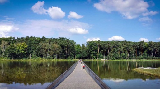 Verzonken fietsbrug Genk