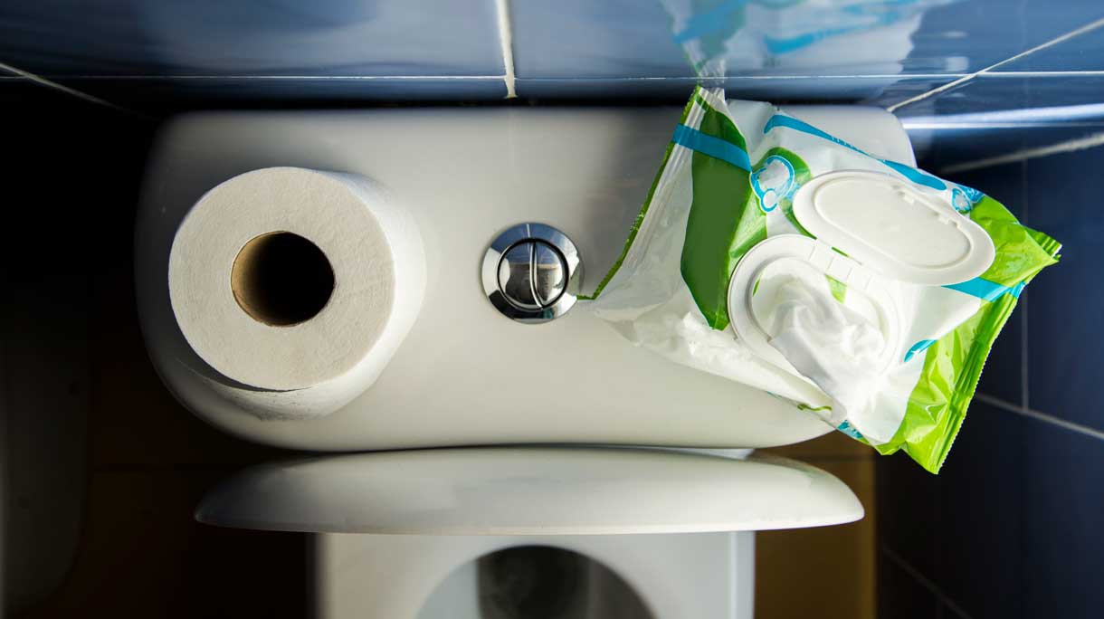 Vochtig toiletpapier