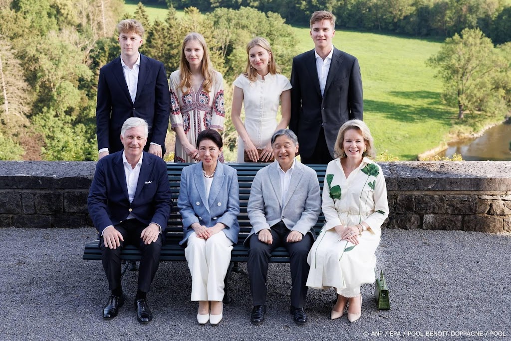 Japans keizerspaar brengt weekend door met Filip en Mathilde