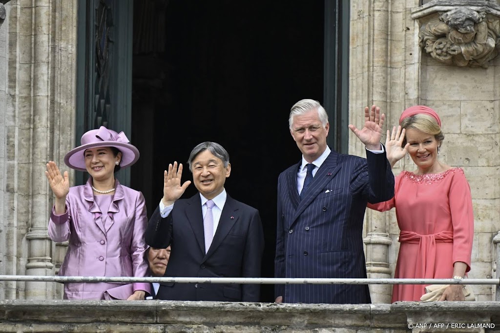 Japans keizerspaar begonnen aan staatsbezoek België