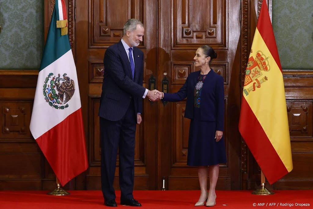 Spaanse koning ontmoet Mexicaanse president Sheinbaum