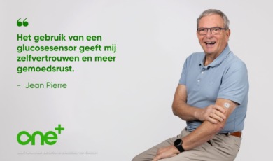 Jean-Pierre heeft een Dexcom sensor
