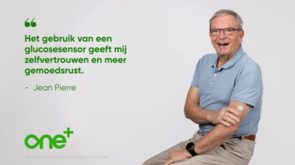 Jean-Pierre heeft een Dexcom sensor