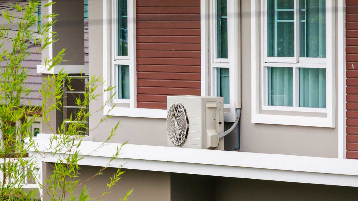 Airco aan buitenzijde huis