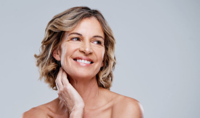Vrouw met mooie huid