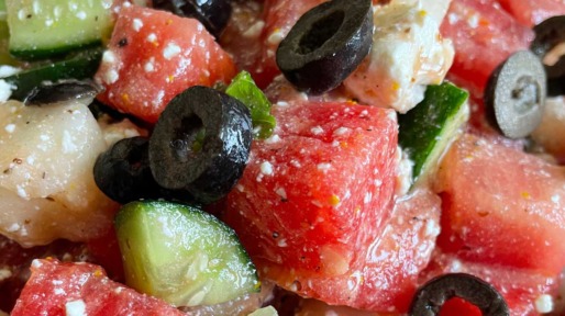 Watermeloensalade voor zomerse dagen