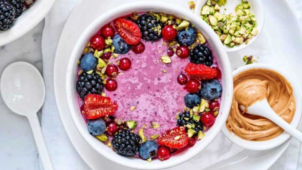 Smoothie bowl met bessen