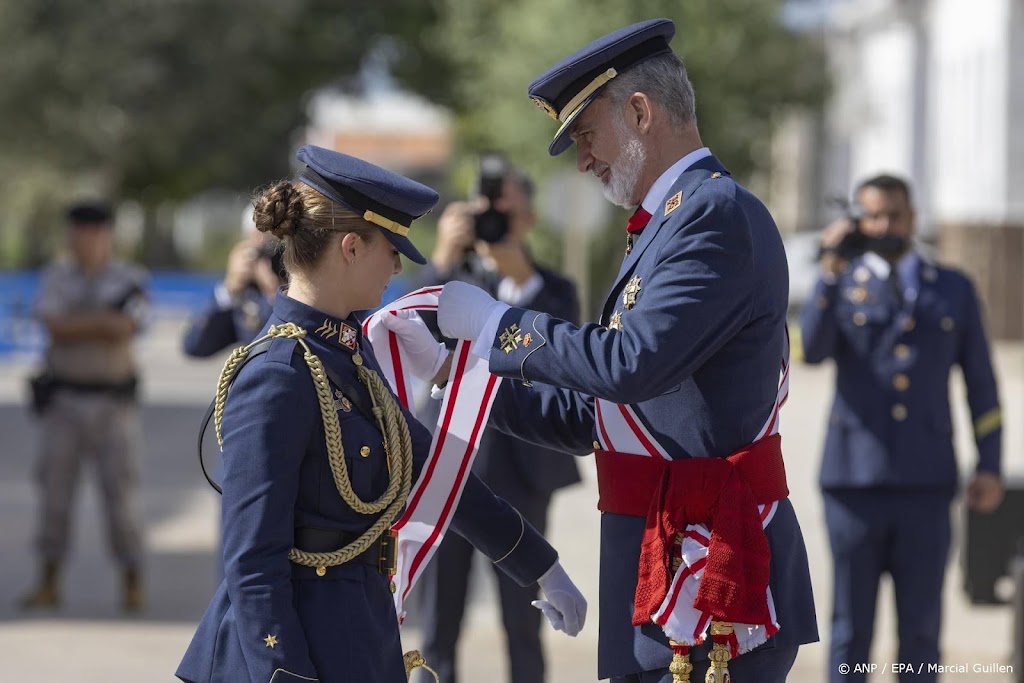 Militaire onderscheiding voor Leonor bij afsluiting opleiding