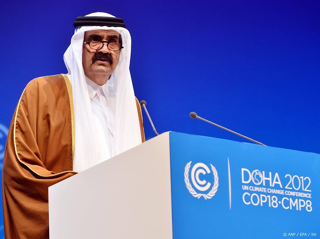 Koningspaar herdenkt voormalige emir van Qatar