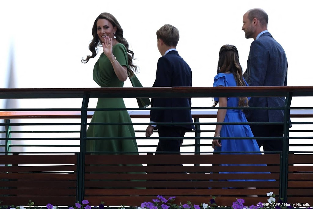 William en Catherine nemen kinderen mee naar Wimbledon