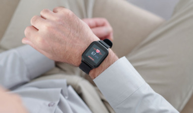 Hartslag op een smartwatch