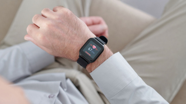 Hartslag op een smartwatch