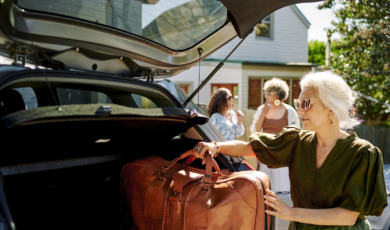 Auto inladen voor vakantiec