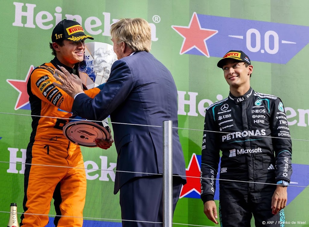 Koning sprak Nederlands met Britse GP-winnaar Lando Norris