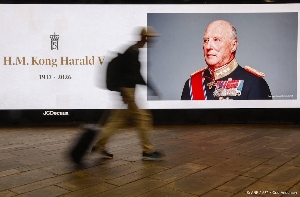 Dienst voor overleden koning Harald in Noorse kerk Rotterdam