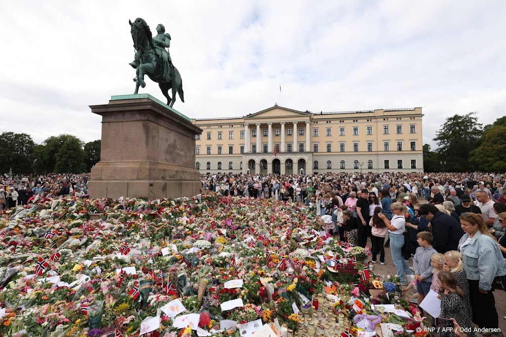 Politie: tussen 10.000 en 15.000 mensen bij paleis Oslo