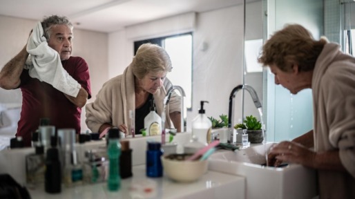 drukte in de badkamer