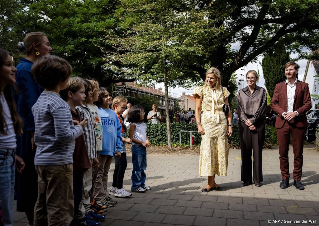Máxima rondt bezoek aan Achterhoek af op duurzame basisschool