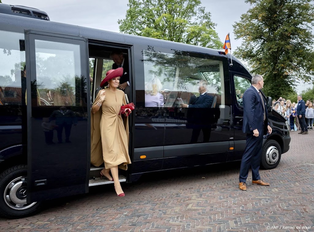 Kleine demonstratie XR bij bezoek koningspaar aan Drenthe
