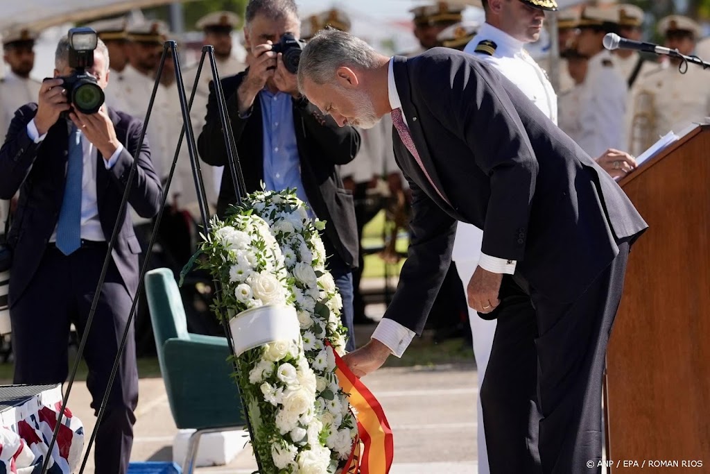 Spaanse koning Felipe herdenkt aanslagen 9/11
