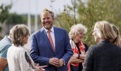 Willem-Alexander de hei op bij Radio Kootwijk