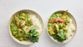 Aardappelcurry met erwten en paneer