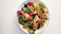 Bramensalade met geitenkaas