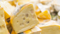 Cheese put up for sale in a supermarket’s dairy department