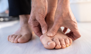 voet met hallux valgus
