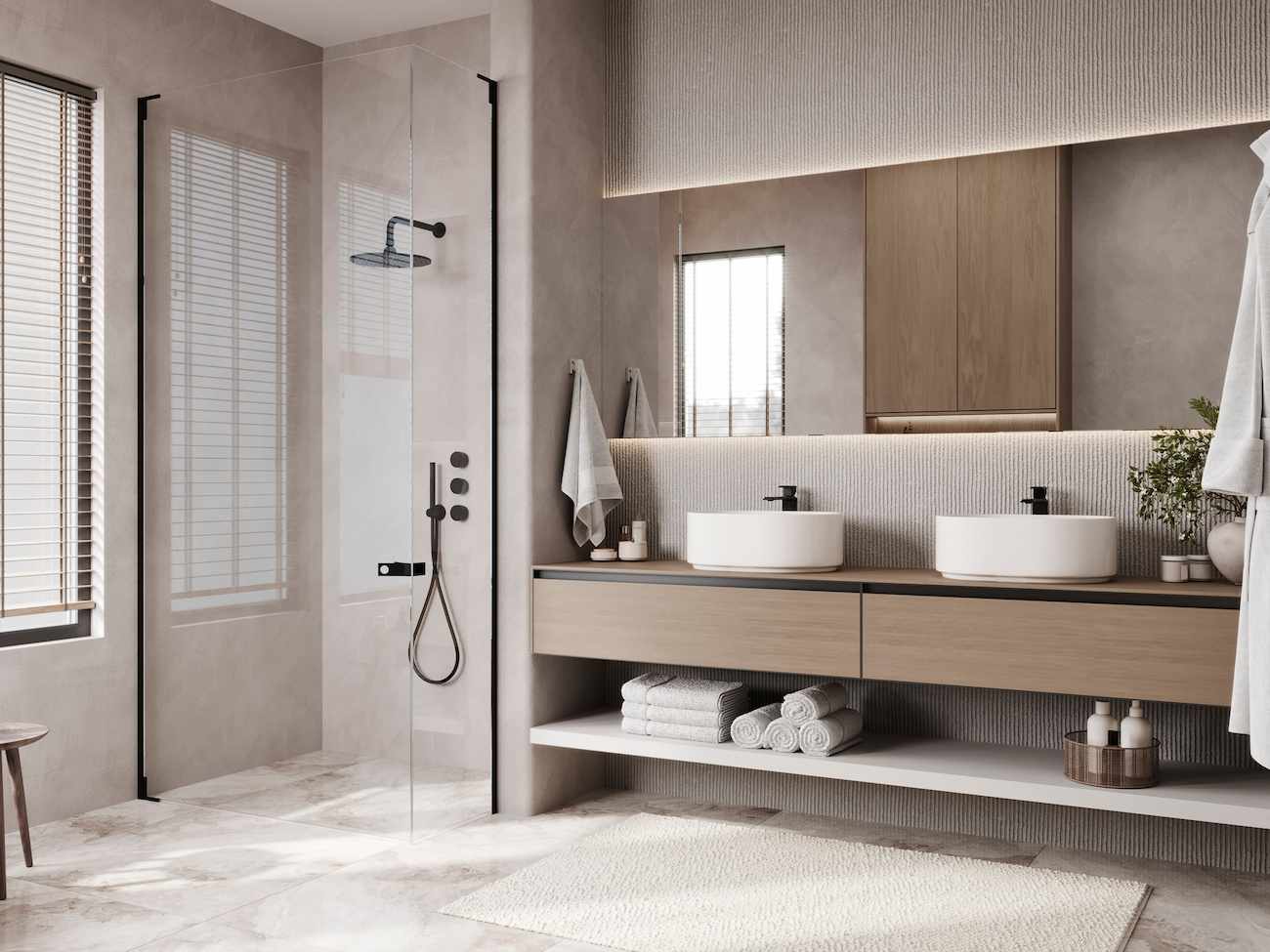 moderne badkamer