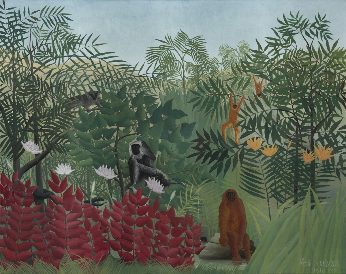 2. Tropisch bos met apen van Henri Rousseau, 1910..jpg