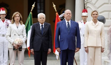 Onderscheidingen uitgereikt tijdens staatsbezoek Italië in Monaco